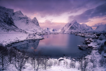 Картинка города -+пейзажи лофотенские острова рейне reine норвегия lofoten