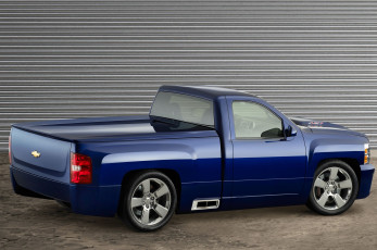 обоя chevrolet silverado 427 concept 2014, автомобили, chevrolet, silverado, concept, синий, 2014, 427