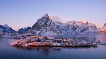 Картинка города -+пейзажи лофотенские острова рейн reine норвегия lofoten