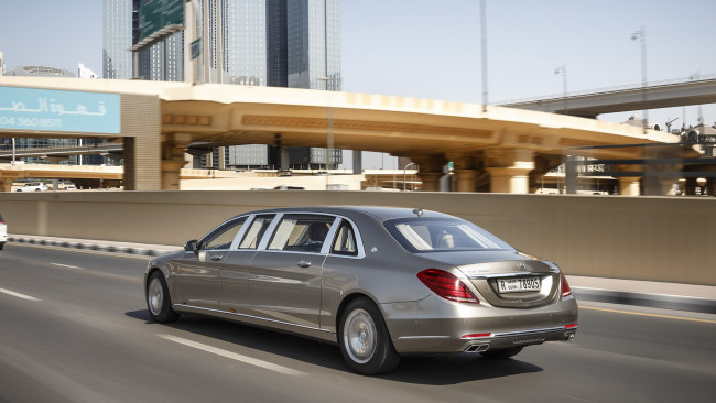 Обои картинки фото mercedes-maybach s600 pullman 2016, автомобили, mercedes-benz, mercedes-maybach, 2016, s600, pullman