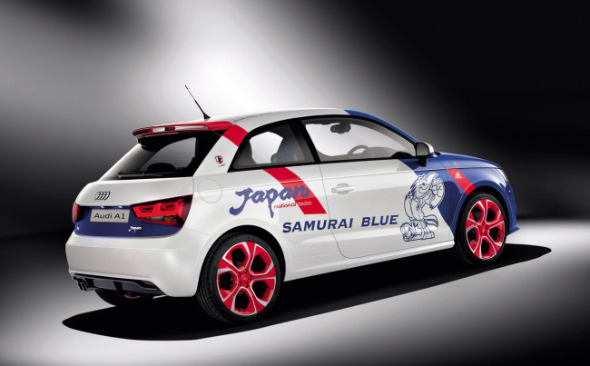 Обои картинки фото audi a1 samurai blue 2012, автомобили, audi, 2012, blue, samurai, a1