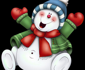 Картинка праздничные снеговики фон снеговик