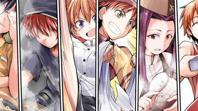 Обои картинки фото аниме, shokugeki no soma, кухня, сомы