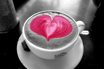 Картинка еда кофе +кофейные+зёрна чашка сердечко
