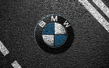Картинка бренды авто мото bmw асфальт разметка лого