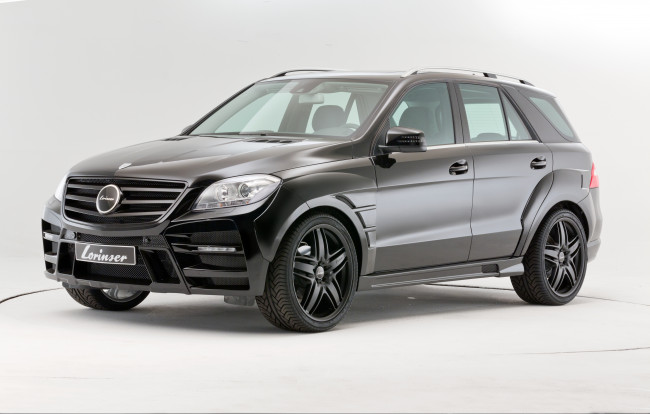 Обои картинки фото автомобили, mercedes-benz, m-klasse, lorinser, темный, 2012г, w166