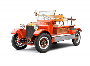 Картинка автомобили классика engine mf fire laurin  klement 1917г