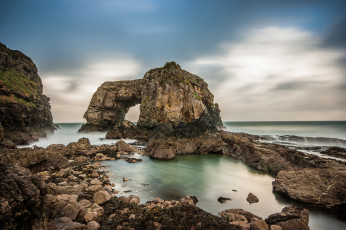 Картинка природа побережье скала арка
