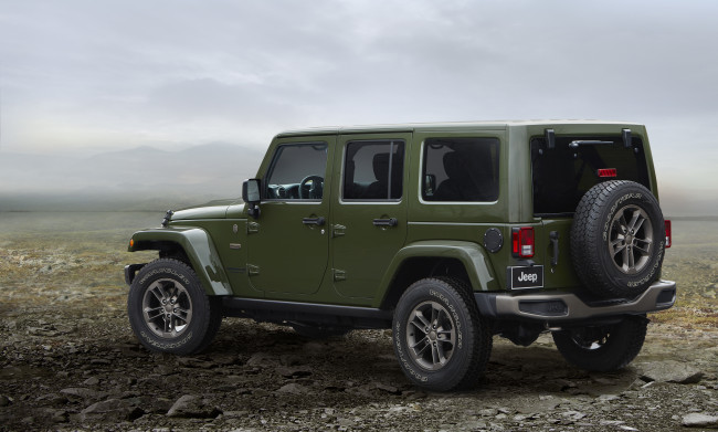 Обои картинки фото автомобили, jeep, jk, 75th, anniversary, unlimited, wrangler, 2016г