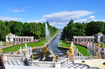 Картинка петергоф города санкт-петербург +петергоф+ россия фонтаны санкт- петербург