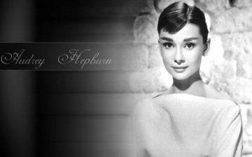 Картинка девушки audrey+hepburn актриса черно-белая лицо