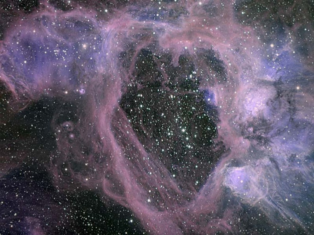 Обои картинки фото сверхпузырь, n44, космос, галактики, туманности