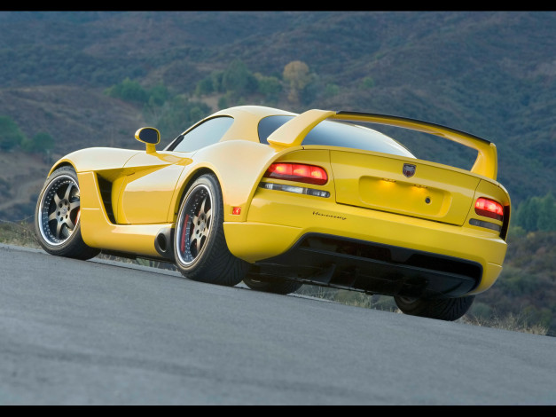 Обои картинки фото 2007, hennessey, venom, 1000, twin, turbo, dodge, viper, автомобили