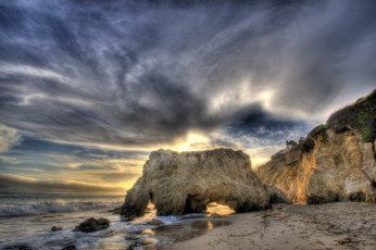 Картинка malibu california природа побережье океан