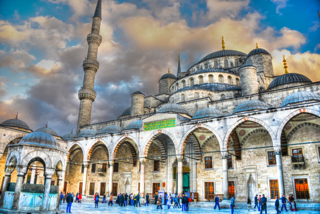 Обои картинки фото города, стамбул, турция, минареты, мечеть