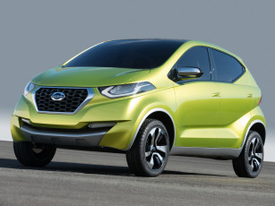 Картинка автомобили nissan datsun redi-go зеленый 2014 concept