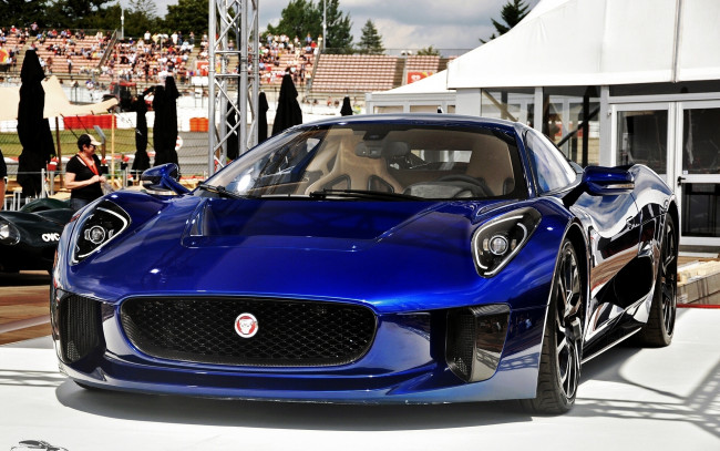 Обои картинки фото jaguar c-x75 concept, автомобили, выставки и уличные фото, синий, concept, c-x75, jaguar