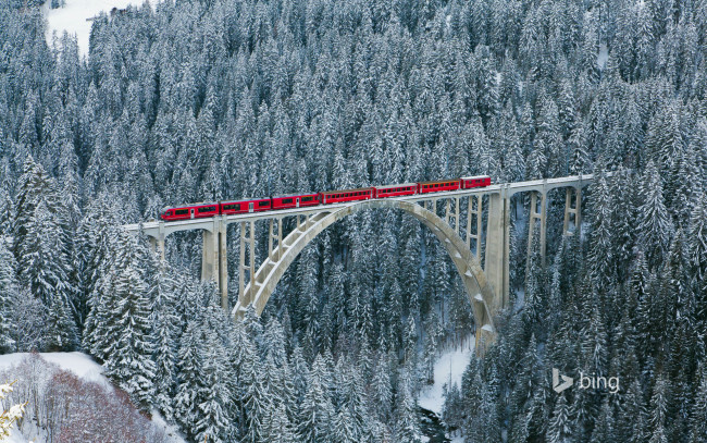 Обои картинки фото техника, поезда, мост