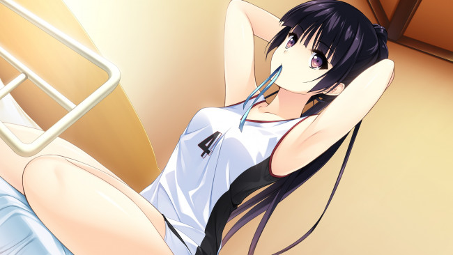 POV webcam brunette anime