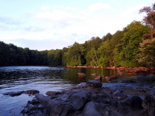 Картинка природа реки озера камни река деревья