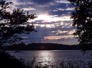 Картинка природа реки озера вечер река сумерки