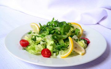 Картинка еда салаты +закуски зелень лимон салат черри