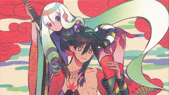 Обои картинки фото аниме, katanagatari, двое