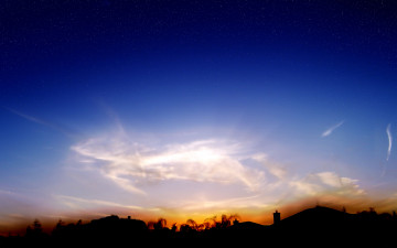 Картинка природа восходы закаты небо звезды облака заря