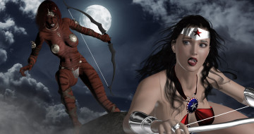 Картинка 3д+графика fantasy+ фантазия девушка супермен