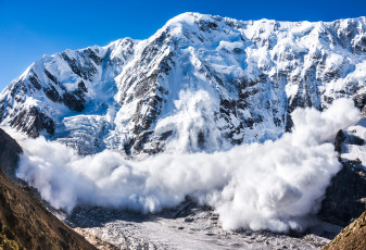 Картинка природа стихия горы снег лавина