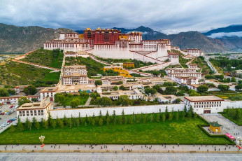 Картинка города -+буддийские+и+другие+храмы дворец потала царский буддийский храмовый комплекс лхас тибетский автономный район кнр