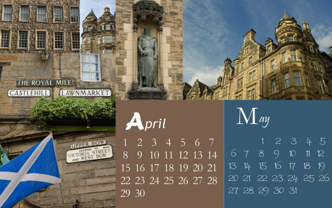 Обои картинки фото календари, города, эдинбург, шотландия