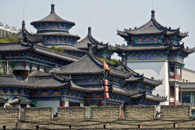 Обои картинки фото города, пекин, китай, пагоды