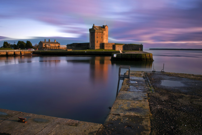 Обои картинки фото города, замок, эйлиан, донан, шотландия, broughty, castle, scotland