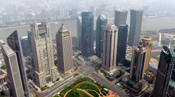 Картинка города шанхай+ китай небоскребы