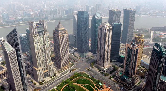 Обои картинки фото города, шанхай , китай, небоскребы