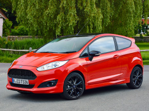 Картинка автомобили ford красный 2014г red fiesta zetec s