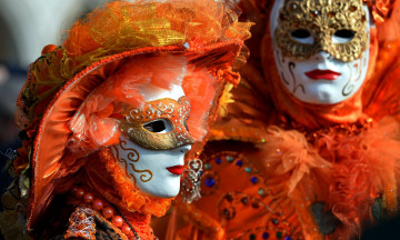 обоя разное, маски,  карнавальные костюмы, венецианские