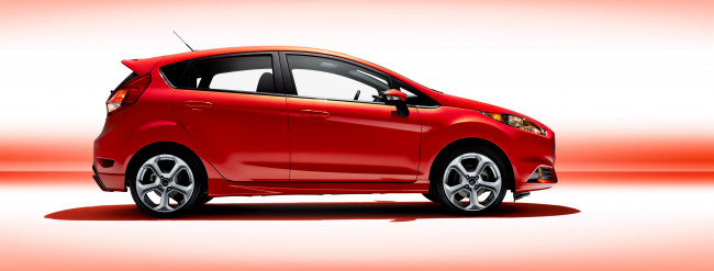 Обои картинки фото автомобили, ford, 2014г, st, fiesta, us-spec