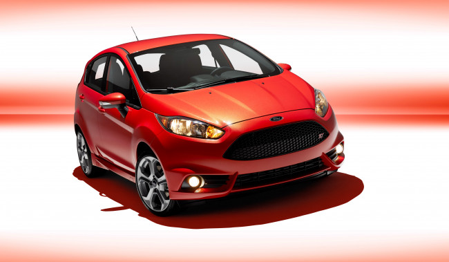 Обои картинки фото автомобили, ford, 2014г, fiesta, st, us-spec