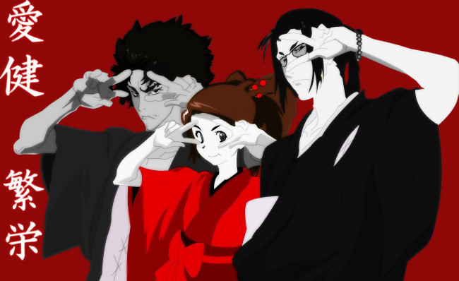 Обои картинки фото samurai champloo, аниме, персонажи