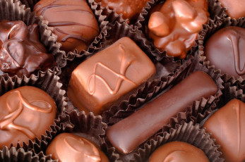 Картинка еда конфеты +шоколад +сладости набор ячейки ассорти