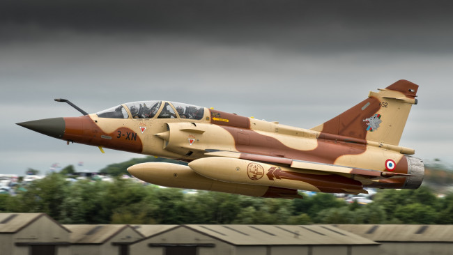 Обои картинки фото dassault mirage 2000d, авиация, боевые самолёты, ввс