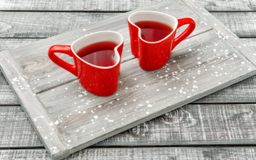 Картинка еда напитки +чай красный чай чашки поднос