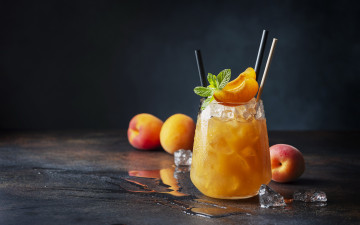 Картинка еда напитки +сок лед сок абрикосовый абрикосы