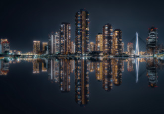 Картинка города токио+ япония ночь огни токио небоскребы мост
