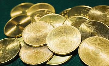 Картинка разное золото +купюры +монеты монеты