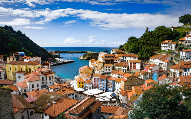 Обои картинки фото cudillero, spain, города, - панорамы