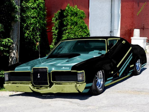 Обои картинки фото 1971, mercury, cougar, by, sparco, автомобили