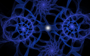 Картинка 3д графика fractal фракталы линии рисунок фон